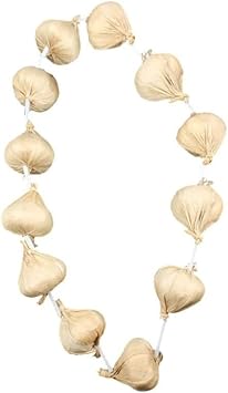 Artificial Garlic String Fake Garlic Garland Photography Props for Home Office Farmhouse Restaurant Decor