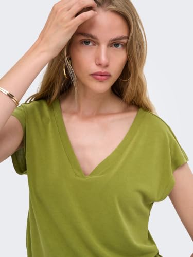 Onlfree S/S Mod.V-Neck Top JRS Noos – Ansicht 3