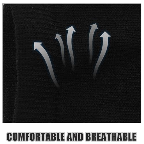 PRETYZOOM 3 Pairs Tabi Socks, Cotton Tabi Split Toe Socks, Unisex Two Toe Shoe Split Two Toe Non Slip Ankle (White+Black+Grey)4