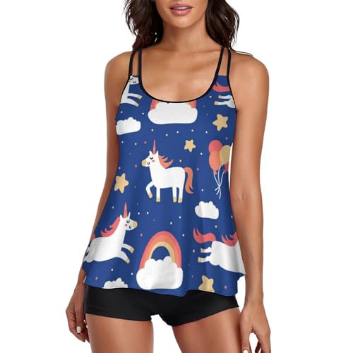 Tankini licorne avec robe de plage pour vos vacances et sorties piscine