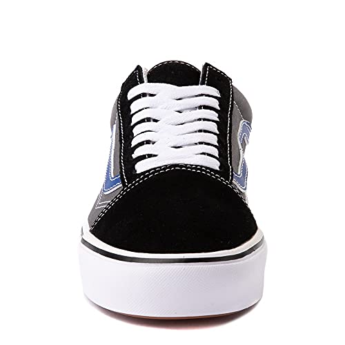 Vans Unisex Old Skool ComfyCush® Classic Skate Shoe Sneakers (7637 Black/Pewter/Blue M5)