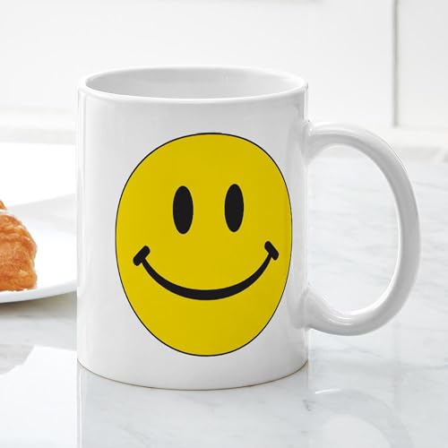 Taza de cerámica blanca 11 oz con diseño feliz miniatura 3