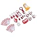 Hyuduo Lockout Tagout Kit, Professional Safety Padlocks with Non Conductive Plastic and Stainless Steel Hook, 4 Padlocks 6 Hole Buckle 15, for Electrical Equipment and Industrial