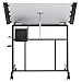 Studio Designs Deluxe Craft Station, Top Adjustable Drafting Table Craft Table Drawing Desk Hobby Table Writing Desk Studio Desk with Drawers, 36''W x 24''D, Black/White