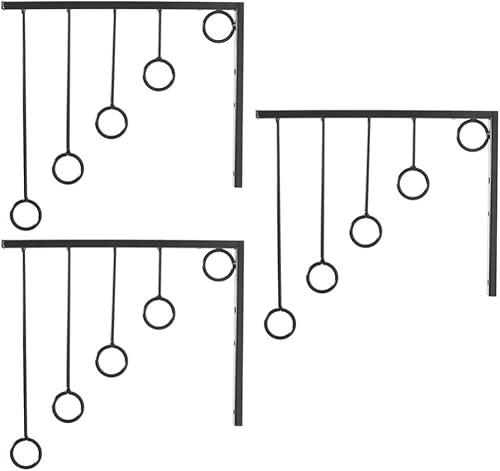 POPETPOP Perchero para ropa, 1 juego de colgador de ropa montado en la pared, ahorrador de espacio, colgador de ropa, colgador de anillos,