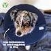 Vetlando Leckschutzkragen – Halskrause für Hunde & Katzen, Bequeme Alternative zu Plastikhalskragen, Keine Sichtbehinderung, wasserabweisend, waschbar – S Umfang 25-31cm Durchmesser 30 cm, blau