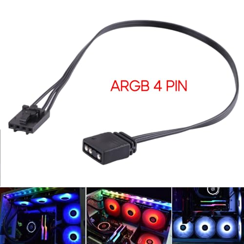 Adaptador ARGB 4 pines 5V con cable extensible 25cm miniatura 2
