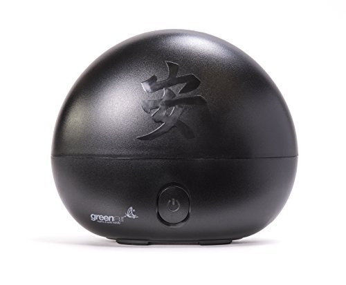 Greenair Serenity Ultrasonic Diffuser for Aromatherapy, Black Zen Design, Long Lasting, Run Time Up To 8 Hours #990