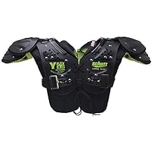 Schutt Sports Y-Flex 4.0 All-Purpose Youth Football Shoulder Pads, 2XS, Black/Neon Green 801058010657