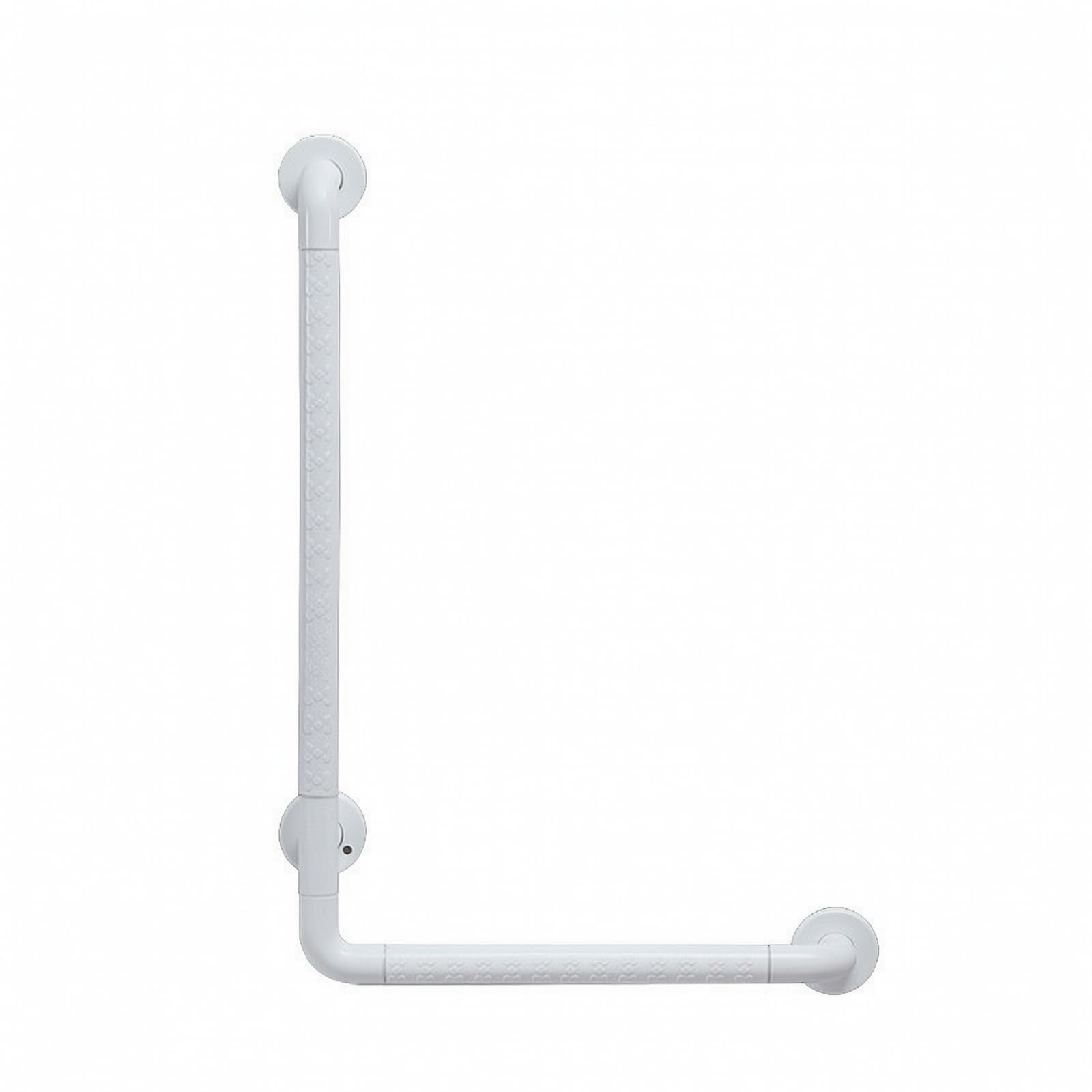 Barre D'appui Coudée Robuste, Blanc, 38x68cm