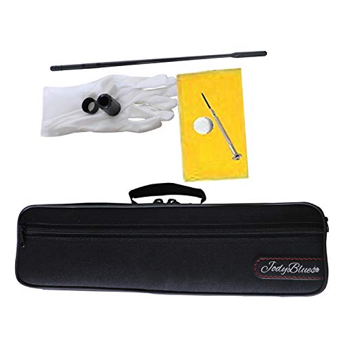 Closed Hole C Flute Nickel Silver Plated Student Beginners Flute With Case, Tuning Rod And Screwdriver Cleaning Cloth,Joint Grease And Gloves #TOP1