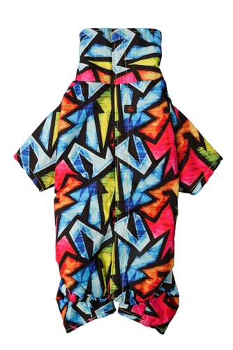 Graffiti Dog Raincoat – Waterproof 4 Legged Dog Rain Coat Fleece Lined, Rainproof Jacket for Fall Winter, Cold Snowy Weather Coat with Leash Hole for Puppy Small Medium Large Dogs (Medium) Graffiti Dog Raincoat – Waterproof 4 Legged Dog Rain Coat Fleece Lined, Rainproof Jacket for Fall Winter, Cold Snowy Weather Coat with Leash Hole for Puppy Small Medium Large Dogs (Medium)