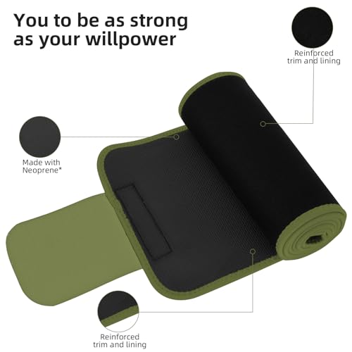 Image of ZPP Waist Trainer for Women and Men, Neoprene Sweat Band Waist Trimmer Belt Slimming Stomach Wrap for Workout