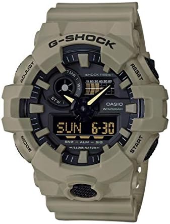 Casio Men's XL Series G-Shock Quartz 200M WR Shock Resistant Resin Color: Matte Tan (Model GA-700UC-5ACR)