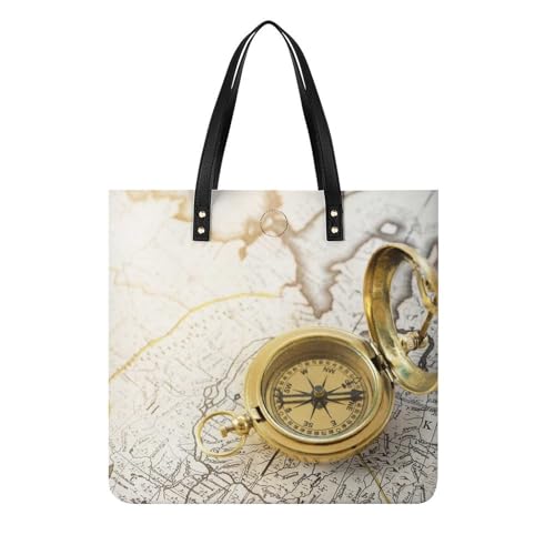 Sac à main shopper horloge dorée femmes | Protégez vos affaires dans ce grand tote bag voyage