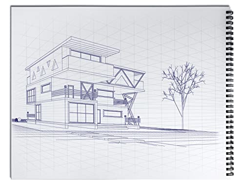 Bloc dessin perspective 2 points Koala Tools 40 feuilles 28x36 cm - 6