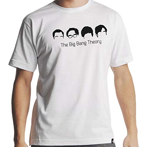 Camiseta the Big Bang Theory Masculina Tamanho:G;Cor:Branco