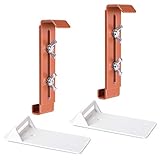 Fixpot der unsichtbare und sichere Blumenkastenhalter für jedes Fenster mit Fensterbank 2 er Set mit Adapter Farbe Terracotta