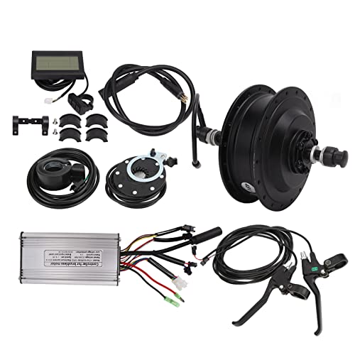 Alomejor Kit de conversão de roda traseira de 48 V 500 W com visor LCD3, kit de conversão de roda tr