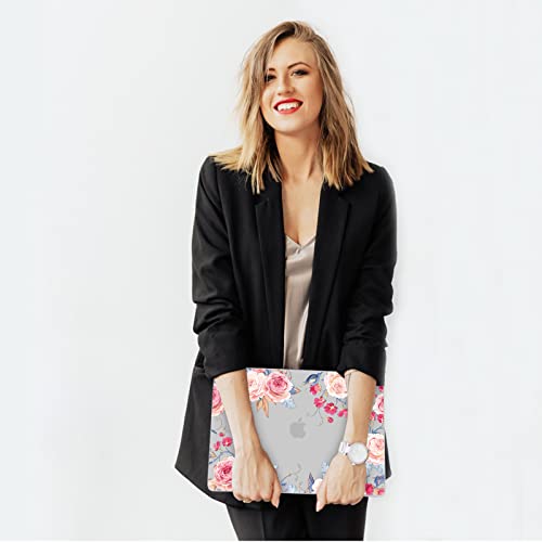 Funda rígida MacBook Air 13.6 patrón floral modelo A3240 A3113 A2681 4