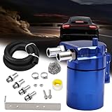 PWR FEVER Upgraded Baffled Oil Catch Can Kit Aluminum Reservoir Tank with 3/8