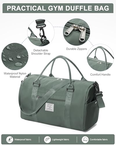 Wisepack 7017 Gym Bag Womens Mens With Shoes Compartment And Wet Pocket Travel Duffel Bag thumb #6