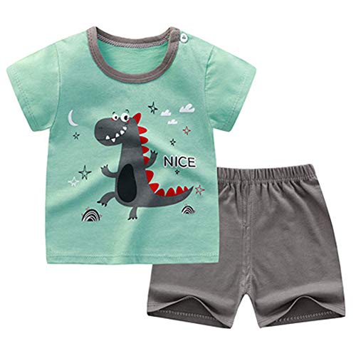 Image of Toddler Boys T-shirt and Shorts Set 4 PCs Outfit Baby Summer Clothes
