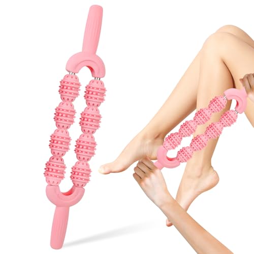 Rodillo Masaje, Rulo Masaje Muscular, Masajeador Celulitis, Rodillo Masaje Muscular, Masajeador Anticelulitico Reductor, Herramienta de Masaje de Cuerpo Completo para Aliviar Músculos Doloridos