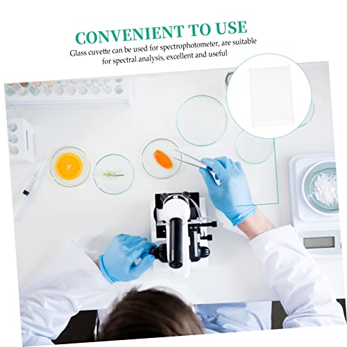 HEALEEP 2stücke Standard Glasküvetten Hochtransparente Laborküvetten Aus Glas Kompatibel Mit Spektralphotometern Für Chemische Und Pharmazeutische Analyse