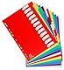 Intercalaires polypropylene semi rigide 35x100e 12 positions - a4