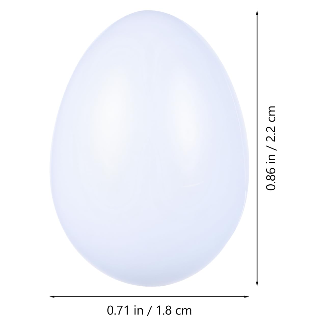 balacoo Lot de 10 œufs de pigeon, simulation d'œufs en plastique solide pour l'éclosion des pigeons, outil agricole pour l'élevage et l'entraînement des calopsittes et des pigeons de course