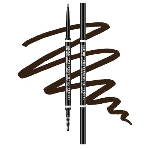 Brow Pencil, 2 Pcs Precision Espresso Eyebrow Pencil Defines, Creates Full, Natural-Looking Micro...