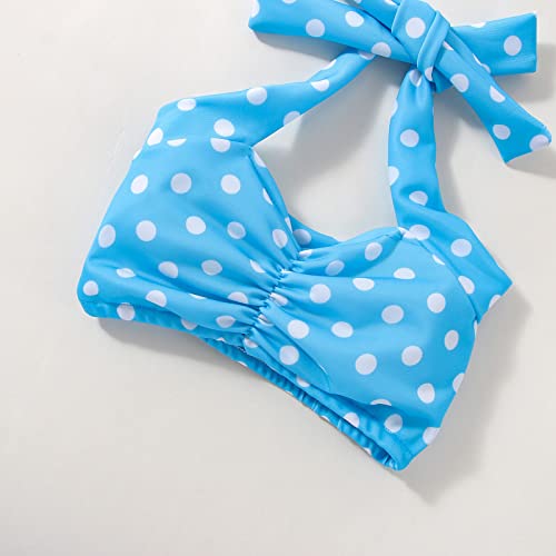 Baby Girl 2PCS Bikini Kids Toddler Polka Dot Swimsuits Swimwear Beach Bathing Set Swimsuits Girls Cut3