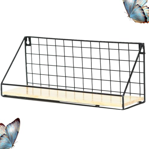 Estante de pared almacenamiento snacks plantas negro funcional 7
