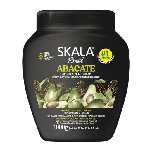 Creme de Tratamento 1Kg Bomba de Vitaminas - Abacate, Skala, Pacote de 6, Skafe