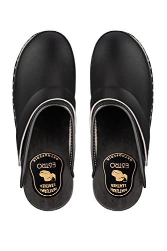 Clogs Estro Damen Holz Leder – Herren Holzschuhe