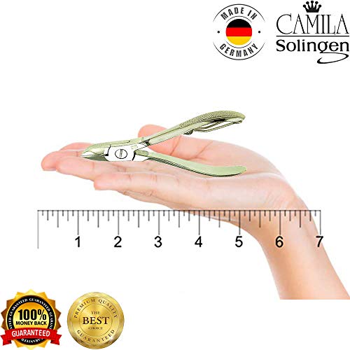 Camila Solingen Cs12 Professional 4" Fingernail Toenail Nipper/Clipper/Cutter For Manicure/Pedicure. Heavy Duty Precision Super Sharp Curved Stainless Steel 15Mm Blade From Solingen Germany (Silver) #TOP3