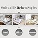 PookSter Dish Rack, Kitchen Dishes Storage, Simple Modern Bamboo Dish Sink drainers Counter, Small Drain, Plate Drainer Wood Legs, Off White Dishwasher, Large, escurridor de cocina platos, Strainer