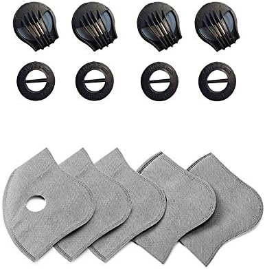 Cycling Face Mask with Activated Carbon Filters Windproof Dust-Proof Lightweight Breathable Quick Dry Sports Mask for Outdoor