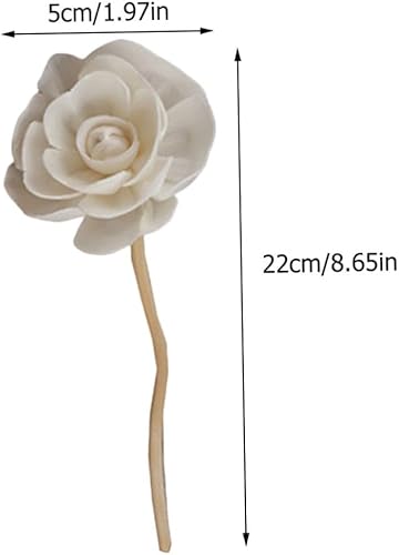 Miniatura 6 de DECHOUS 18 piezas de ratán Sola Flower Reemplazo de varillas de ratán Reemplazar Cañas Difusor de Aceite Esencial Vines Flor Ratán Cañas Difusor de