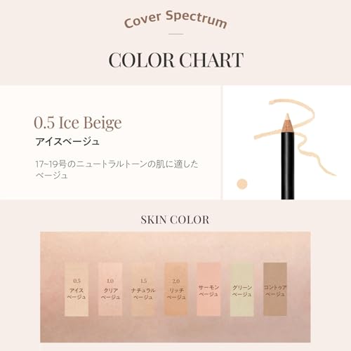 ザ セム(The Saem) カバーパーフェクション コンシーラーペンシル 0.5 アイスベージュ1219 の商品画像 3