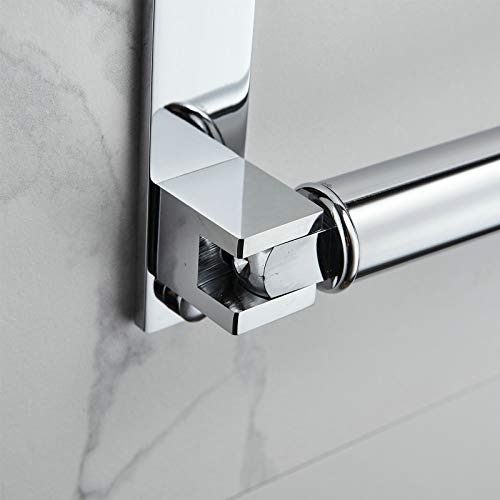 Newrain Laundry Hanger, Wall Mounted Clothes Hanger With Swing Arm Holder Brass Hanging Drying Rack Space Saver,Chrome #TOP5