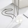 Arbre de Vie Viking Collier en Acier Inoxydable Argent Talisman Amulette Longue Chaîne Colliers Vintage Bijoux pour Hommes Cadeau #1