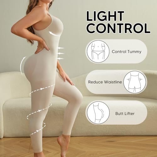 Unitard Jumpsuits for Women Tummy Control Capri Bodysuits Cropped Yoga Body Suit Compression Jumpsuits4
