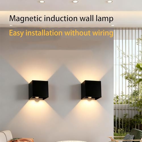 Lámpara de pared recargable impermeable para exteriores con sensor de movimiento exterior 5
