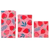 Toyvian 3 piezas Envolturas de Cera de Abeja Papel para Alimentos Seguro Reutilizable para Envolver Hamburguesas y Snacks Papel Encerado Antiadherente para Hornear y Absorber Grasa para