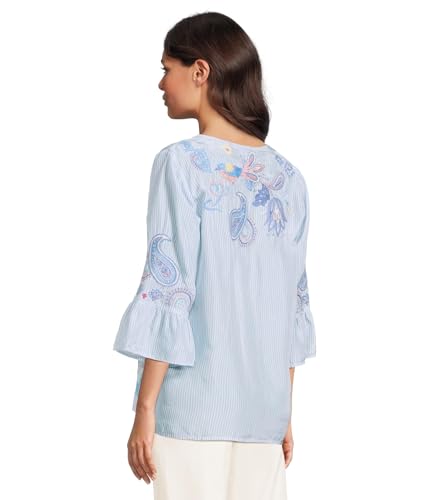 Johnny Was Women's Ruffle Sleeve Blouse3