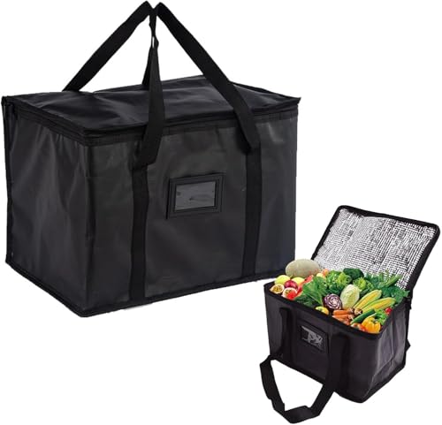Sac de livraison de nourriture isotherme noir parfait pour vos pique-niques en famille