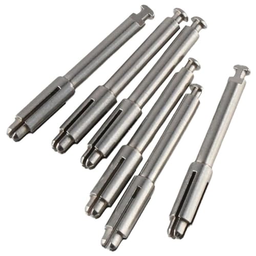 Image of 6pcs Dental Mandrel Soflex Type Disc Fit Shank for Polishing Disk,Stainless Steel Mandrel Composite Tools
