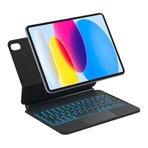 Inateck Coque Clavier iPad A16/10e Gén, Support Magnétique Flottant